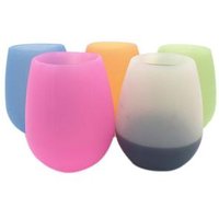 Wholesale Unbreakable Silicone Wine Cup Shatterproof Flexible Wine Glasses Cup