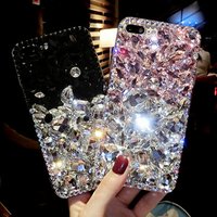 Hot Sale Diamond Phone Case Bling Bling Back Cover for iPhone XS Max xr for iphone 8 plus custom phone case phone case packaging