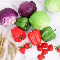 Vegetables and fruits photo props strawberry pepper cabbage props photography studio posing props