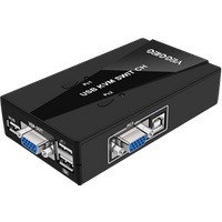 USB KVM Switch Box 3 Port VGA Video Sharing Adapter 2 IN 1 OUT Manual KVM Switch