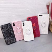 Lady phone case 360 degree rotation popular mobile phone glass case with finger ring, for iphone xs case with finger ring