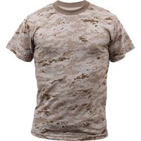 100% cotton military desert camo army digital military camouflage t shirt
