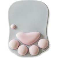 Cat Paw Mouse Pad With Wrist Support Soft Silicone Wrist Rests Wrist Cushion Computer Mouse Mat