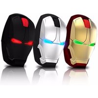 Iron Man Mouse Wireless Mouse Gaming Mouse Gamer Computer Mice Button Silent Click 800/1200/1600/2400DPI Adjustable computer