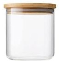 Glass Storage Jar Bamboo Lid