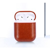 Luxury Leather Shockproof PC Hard Protective Charging Anti dirt Cover Case for Airpod