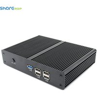cheap fanless ubuntu mini pc celeron quad core n2940 barebone system case computers laptops and desktops
