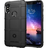 Rugged Shield Soft Back Case For Xiaomi Redmi Note 6 Pro Mobile Phone Cover