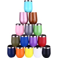 Wevi Stainless Steel Stemless Wine Tumbler with Lid, 12 oz | Double Wall Vacuum Insulated Travel Tumbler Mug for Coffee, Wine