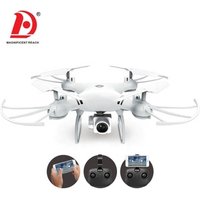 HUADA 2019 480P FPV Air Quadcopter Remote Control Aircraft Sensor 2.4G Long Distance RC Drone with HD Camera