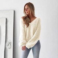 Fuzzy Knitted Chunky Pullover Sweater