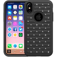 2018 Factory selling!!! Mobile phone Case 3 in 1 Cell Phone Accessories for iPhone XS 2018 Bling Bling Diamond Phone Case