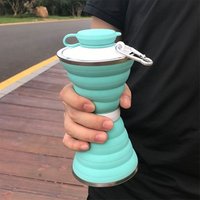 Silicone Outdoor Sports Fitness Water Bottle