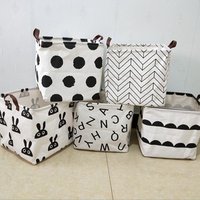 Dropshipping Baby Hamper Kid Laundry Basket Nursery Hamper Foldable Toy Organizer Square Storage Baskets