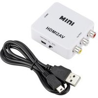 HDMI to RCA AV Component Converter 1080P Adapter Cable Box for L/R Video HD Support NTSC PAL