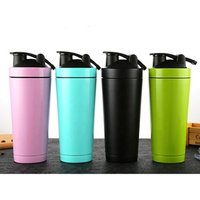 Stainless Steel Protein Shaker Sports Drink Bottle