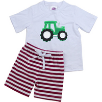 Cotton Football Short Sleeve Outfit