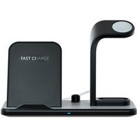 3 in 1 Wireless Charging Stand Station for Airpod and Apple iWatch 4/3/2/1 Qi Fast Wireless Charger for iPhone