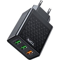 Free Shipping TOPK B354Q 30W QC3.0 Fast Charging Mobile Phone Portable USB Wall Charger