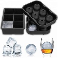 Benhaida Round BPA Free spheres cube maker silicone ice ball mold for Whiskey