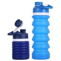 Promotion New Design Collapsible BPA Free Food Grade Silicone Water Bottle