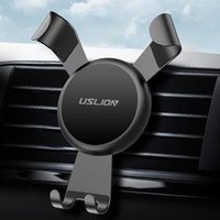 Free Shipping USLION Universal Car Phone Holder for iPhone X XR Car Air Vent Mount No Magnetic Mobile Phone Gravity Bracket