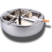 Luxury Round Square Stainless Steel Ashtray 20cm