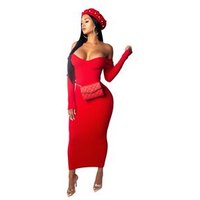 Off Shoulder Long Sleeve Party Dress