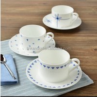 Porcelain Ceramic Coffee Saucer Tea Cup Set