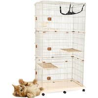 Pet Cat Cage Integrated Scratching Post