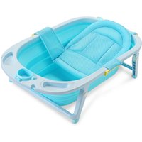 BT107 Amazon Top Seller 2018 Foldable Baby Bath Tub Large Plastic Folding Bathtub For Kids Child Toddler Portable Spa Bathtub