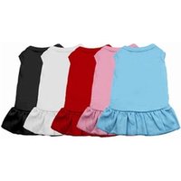 Wholesales Beautiful Blank Dog Clothes Dress Summer Cat Dog Shirt Dress