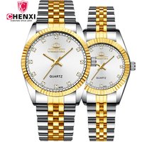 004 A 2 CHENXI Men And Women 2019 Fashion Gold Japanese Movt Diamond Wrist Watch