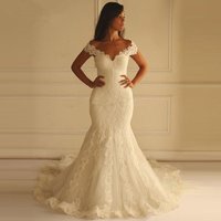 Elegant Full Lace Mermaid Bridal Gown