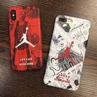 Fashion NBA Matte Case For iPhone X 7 6 6S Plus Soft Silicone Back Cover Jordan Case For iPhone XS max Cover