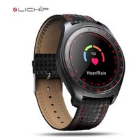 LICHIP L145 2018 New launch Round screen smartwatch wrist V8 V9 V10 smart watch with heart rate camera sim card slot