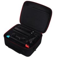 Portable EVA storage case bag with shoulder strap for game machine console, controller, charger