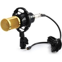 BM 800 Professional 3.5mm Wired Sound Recording Condenser Microphone with Shock Mount For Computer Recording KTV Karaoke