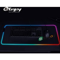 Factory OEM Extended RGB Glowing LED Gaming Mousepad with Non-Slip Rubber Base