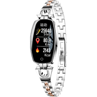 2019 Women Gift Smart Watch Bracelet H8 Mi Band With Heart Rate Blood Pressure Sleep Monitor IP67 Waterproof