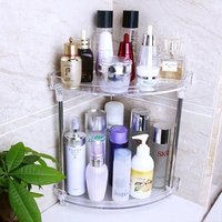 Wholesale New High Quality Kitchen bathroom organizer plastic corner shelf rack bathroom organizer for bathroom