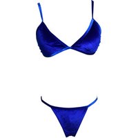 Shiny Triangle Bikini Tanga Swimwear