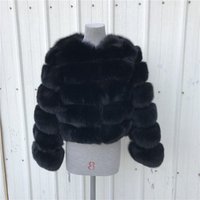 Colourful Winter Warm Real Fox Fur Coat