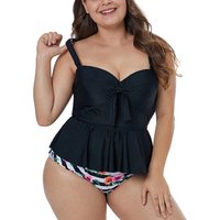 Plus Printed Skirt Swimwear