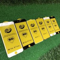 Full Glue Edge to Edge 9H Glass Shield Really 9D Silk Printing Anti-shock Tempered Glass Screen For Iphone 7 Plus Curved Glass