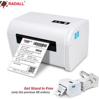 High quality 110mm 4inch Shipping Address Portable Bluetooth/USB Barcode thermal label printer