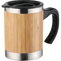 Reusable Bamboo Coffee Mug Plastic Handle
