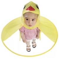 Wholesale Hot Sale Little Yellow Duck Baby Hiking Poncho, Child Raincoat Child Cloak Little UFO Raincoat E18813