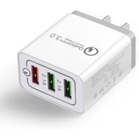 Free Shipping 2.1A Cell Phone USB Wall Charger For Samsung Portable 3 USB Port Home Travel Fast Charger Adapter QC 3.0