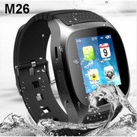 Wholesale Price M26 Bluetooth Smart Watch Music Player Pedometer Wristwatch Brand for iPhone 5s 6 6s Android Smartphone Watch